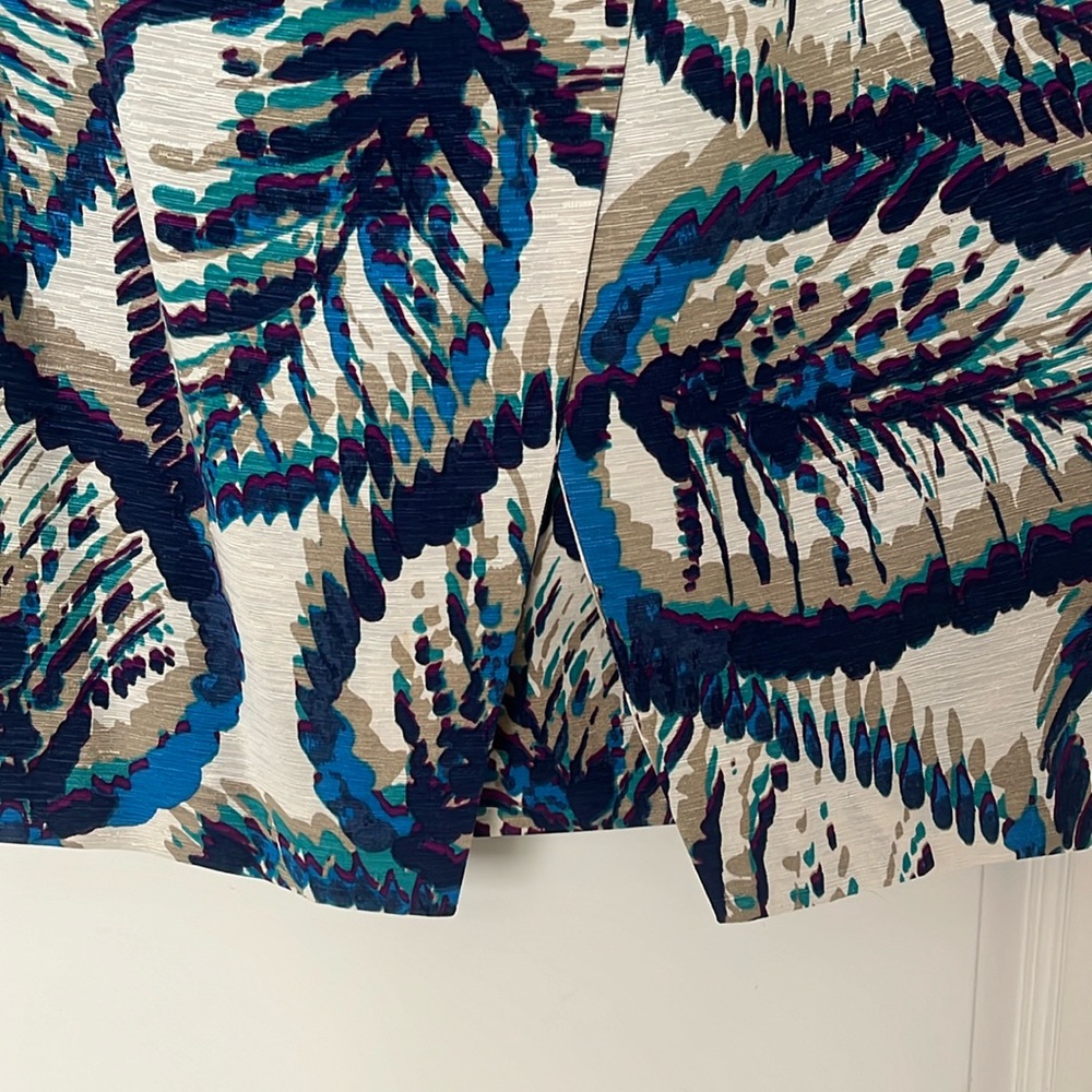 Banana Republic Strapless Leaf Patterned Dress - image 3